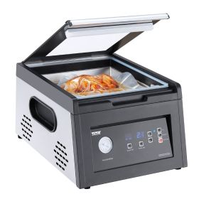 Chamber Vacuum Sealer, 380W Vacuum Pump Power, Sealing Bag Packing Machine for Wet Foods, Meat, Compact Design with 11.5 in Sealing Length